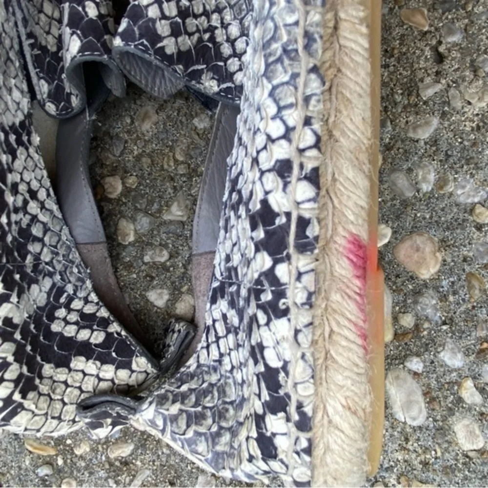Vince python espadrilles